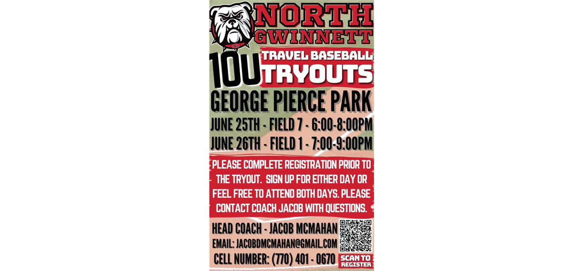 10U Travel Baseball Tryouts