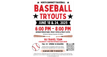North Gwinnett 10U Baseball Travel Team Tryouts