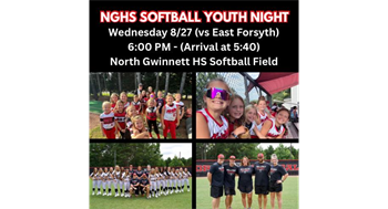 Softball Youth Night at NGHS