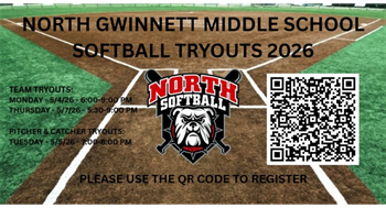 North Gwinnett Middle School Softball Tryouts